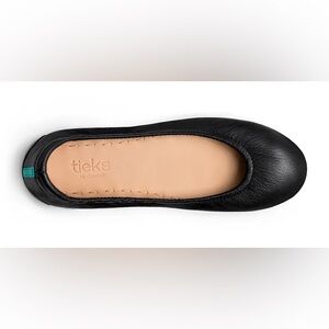 Tieks Classic Matte Black Leather Flats